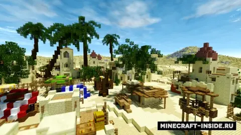 Arabian Village in Desert
