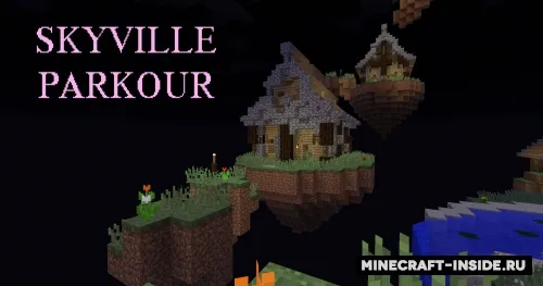 Skyville Parkour — Minecraft xarita, rasm 1