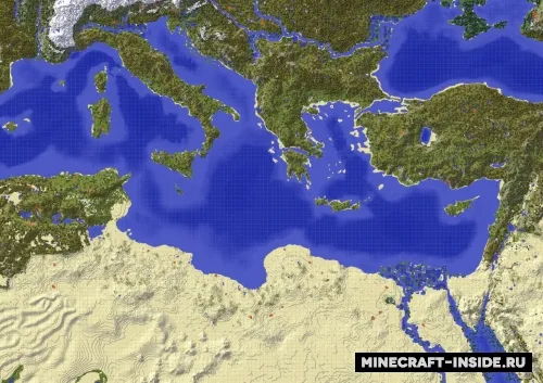 Mediterranean — Minecraft xarita, rasm 1