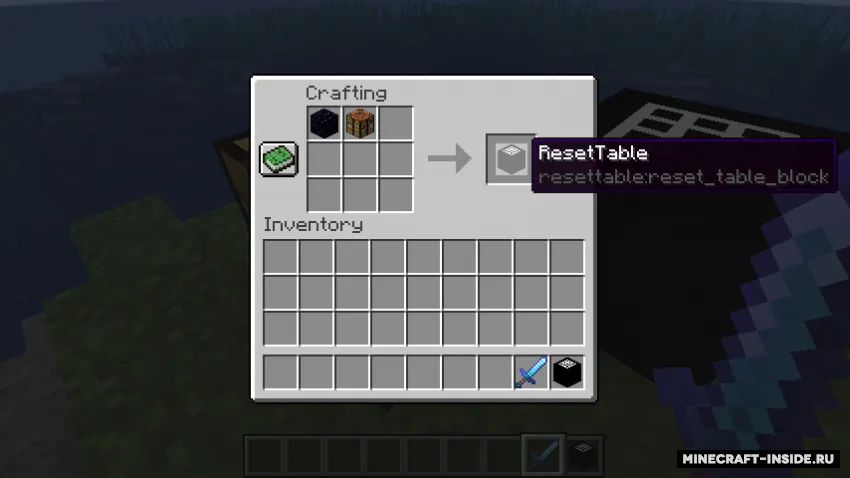 ResetTable — Minecraft mod, rasm 4