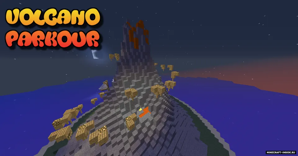 Volcano Parkour — Minecraft xarita, rasm 2