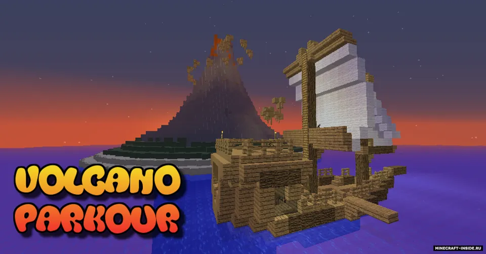 Volcano Parkour — Minecraft xarita, rasm 4