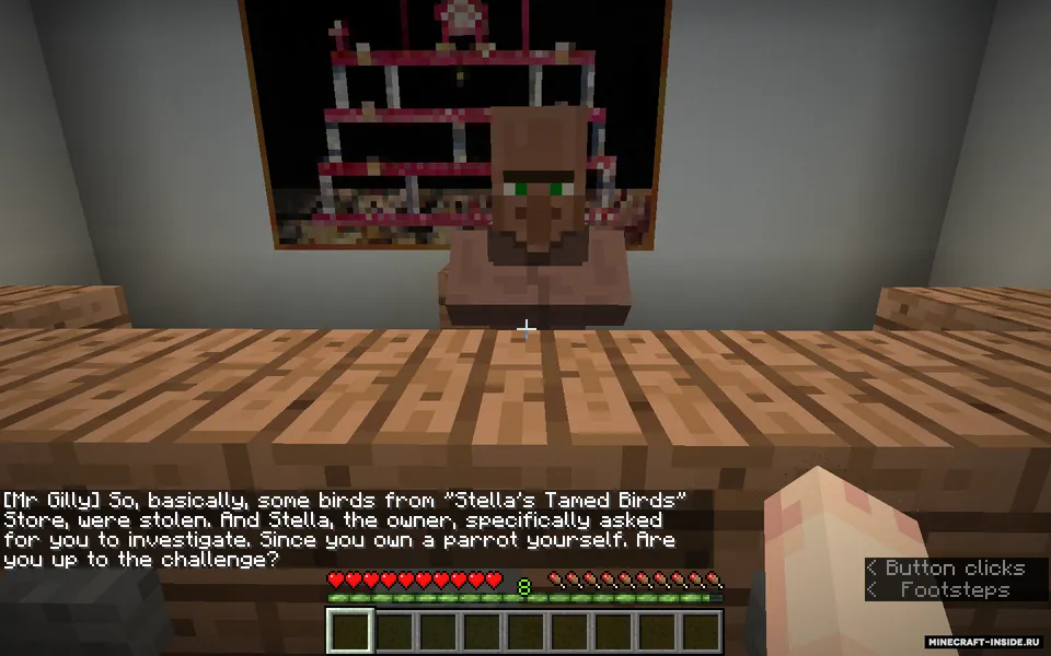 The Mystery Of The Bird Shop — Minecraft xarita, rasm 3
