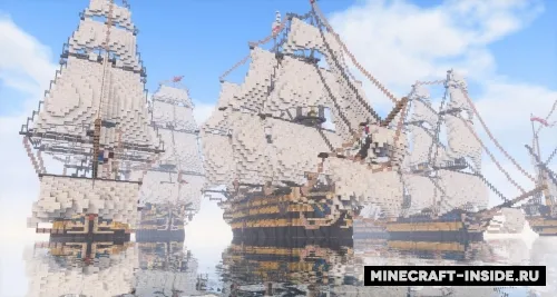 Desdruktiva's British Armada — Minecraft xarita, rasm 1