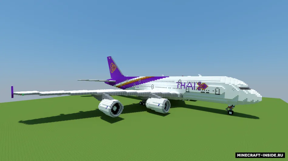 Airbus A380-800 — Minecraft xarita, rasm 5