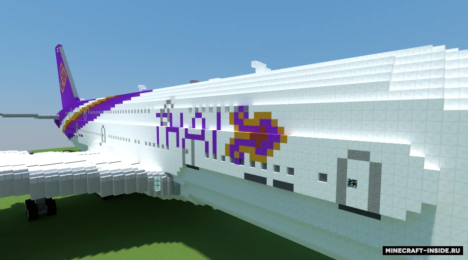 Airbus A380-800 — Minecraft xarita, rasm 6