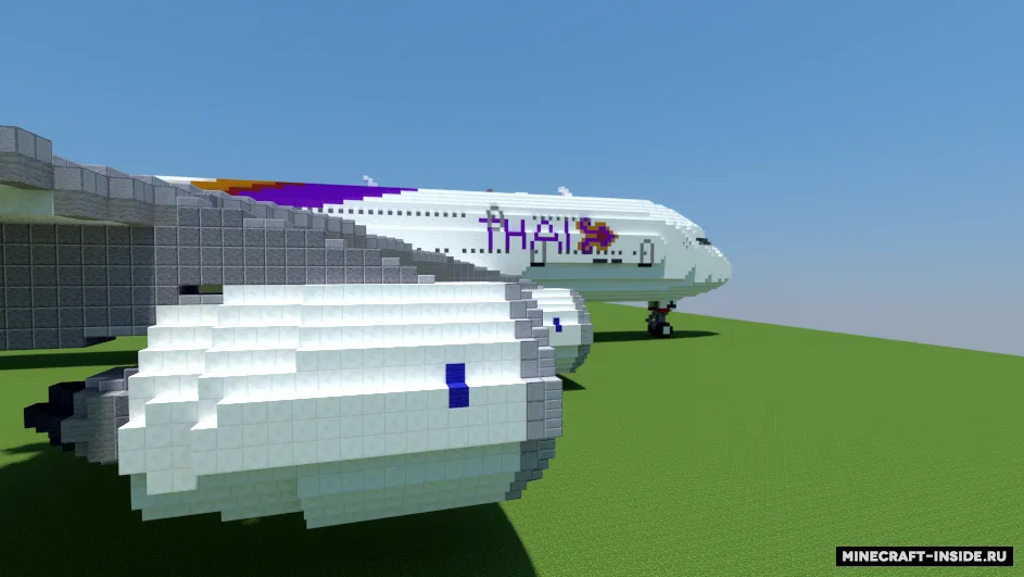 Airbus A380-800 — Minecraft xarita, rasm 8