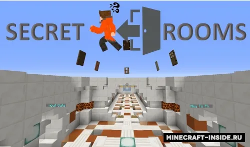 Secret Rooms — Minecraft xarita, rasm 1