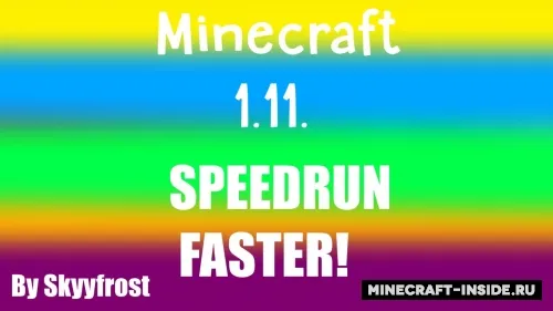 SpeedRun Faster Edition — Minecraft xarita, rasm 1
