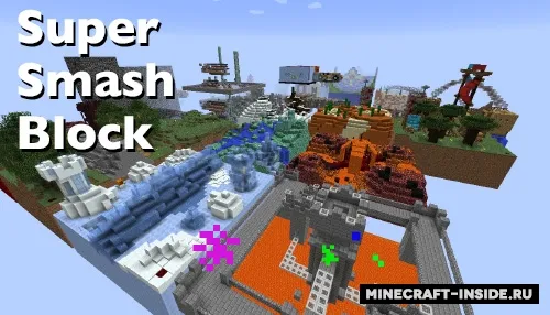 Super Smash Block — Minecraft xarita, rasm 1