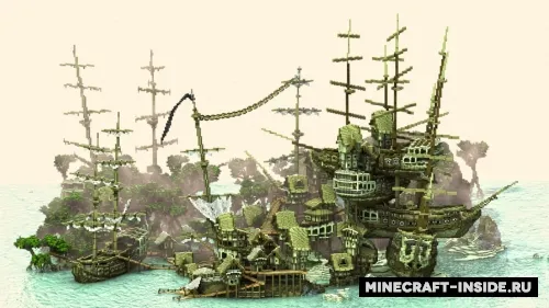 Ship stack shanty town — Minecraft xarita, rasm 1