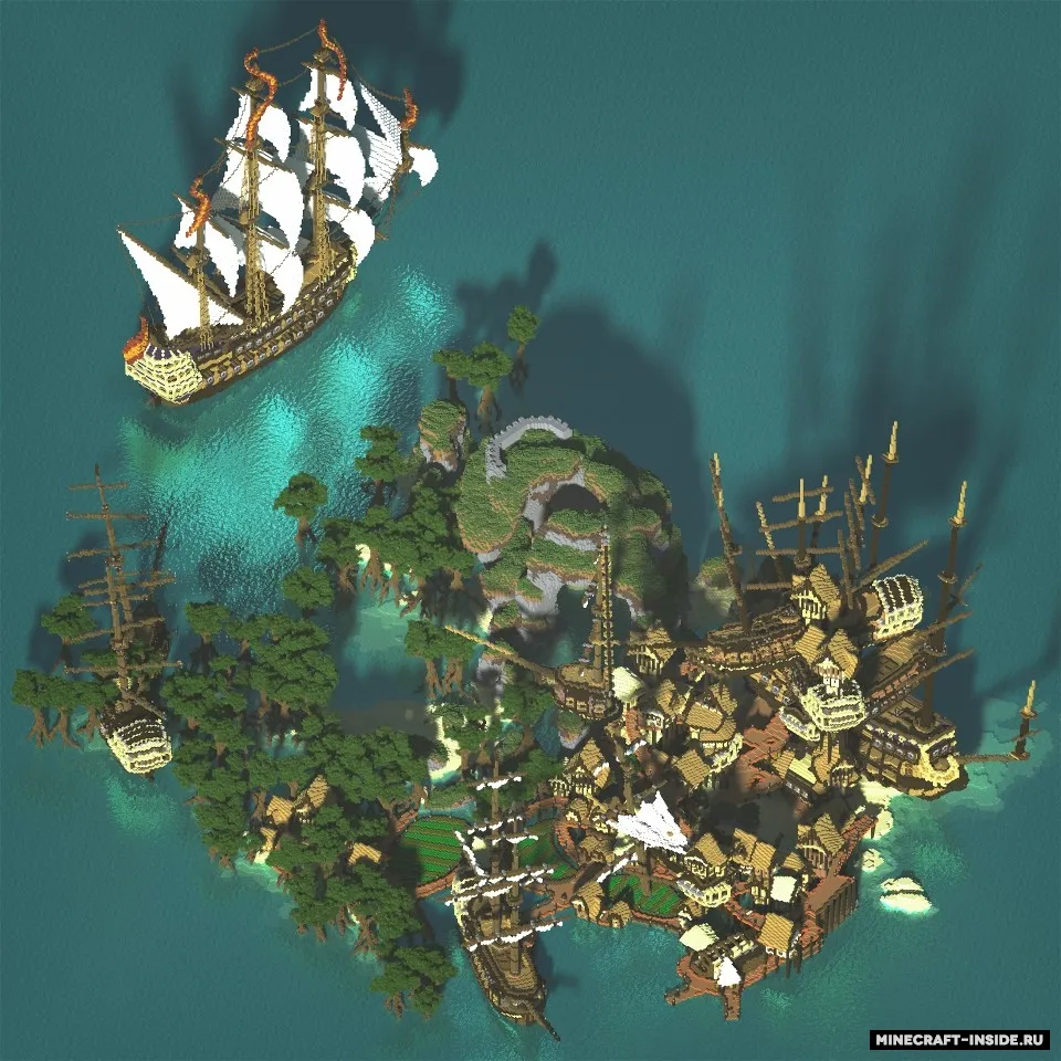 Ship stack shanty town — Minecraft xarita, rasm 3