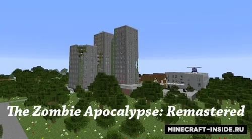The Zombie Apocalypse: Remastered — Minecraft xarita, rasm 1