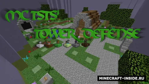 McTsts' Tower Defense — Minecraft xarita, rasm 1