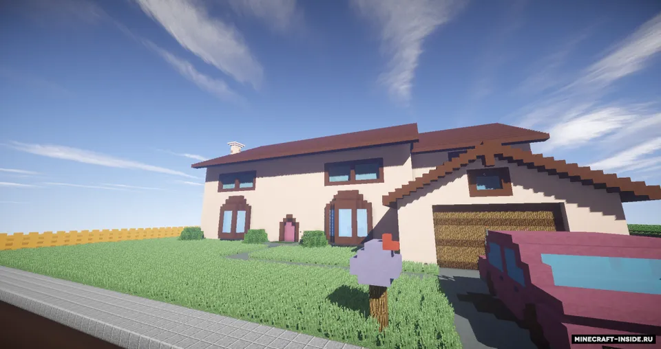 The Simpsons House — Minecraft xarita, rasm 2