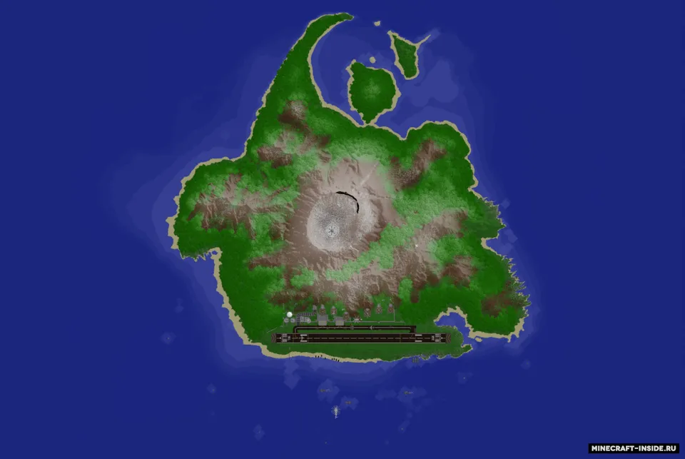 Tropical Military Island — Minecraft xarita, rasm 2