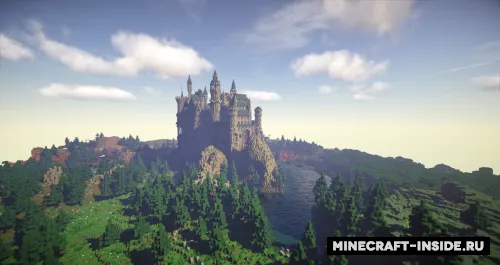 Castle on the montain — Minecraft xarita, rasm 1