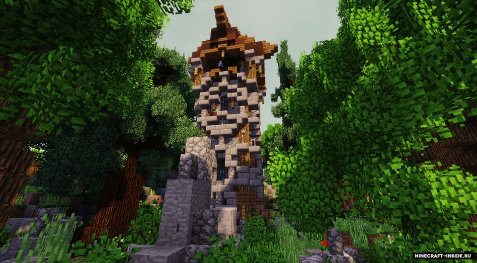 Mystwood Village — Minecraft xarita, rasm 2