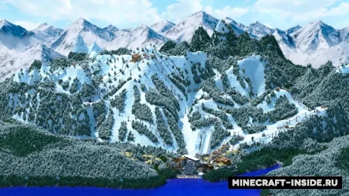 Working Ski Resort — Minecraft xarita, rasm 1