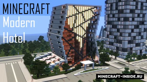 Modern Hotel — Minecraft xarita, rasm 1