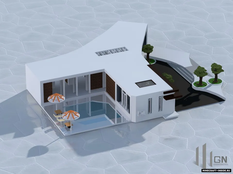 Huge modern villa — Minecraft xarita, rasm 2
