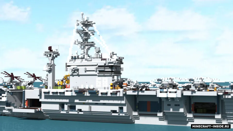 USS Nimitz — Minecraft xarita, rasm 2