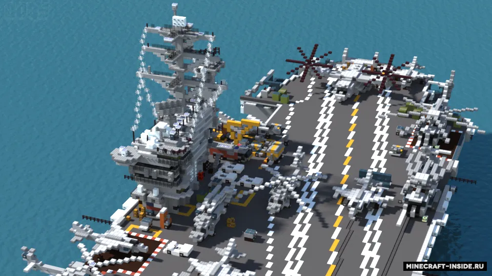 USS Nimitz — Minecraft xarita, rasm 3