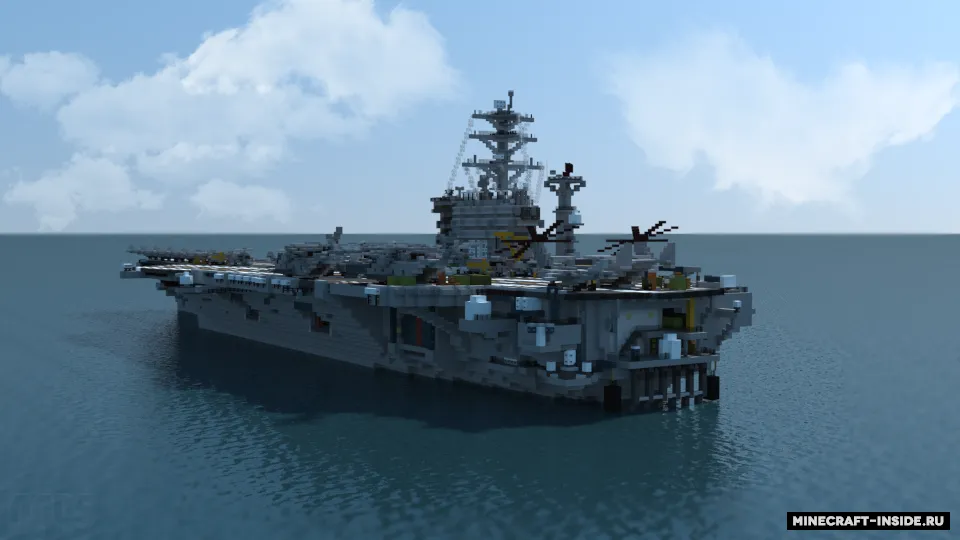 USS Nimitz — Minecraft xarita, rasm 4
