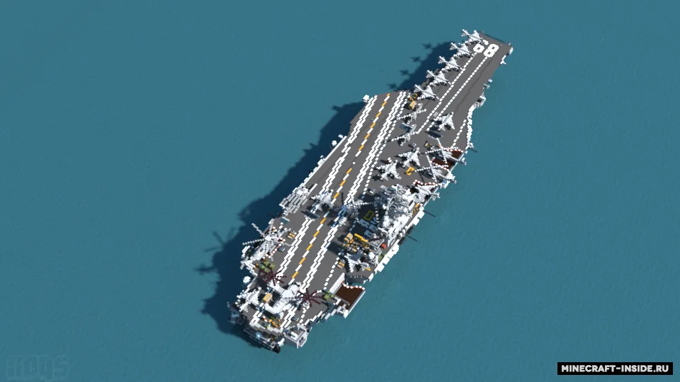 USS Nimitz — Minecraft xarita, rasm 6