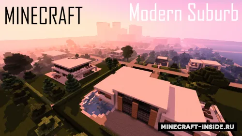 Modern Suburb — Minecraft xarita, rasm 1