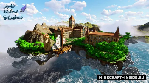 Zephir Island Academy — Minecraft xarita, rasm 1