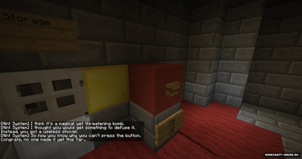 Don’t Press The Button — Minecraft xarita, rasm 2