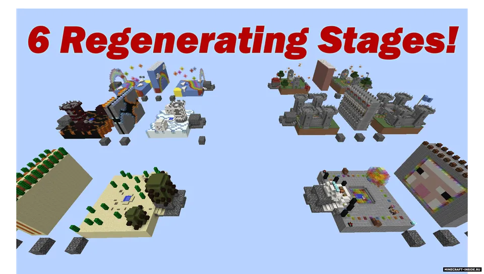 Modified TNT Wars: Fire v Ice — Minecraft xarita, rasm 2