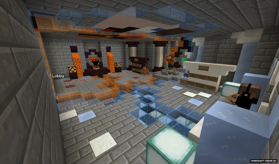 Modified TNT Wars: Fire v Ice — Minecraft xarita, rasm 3