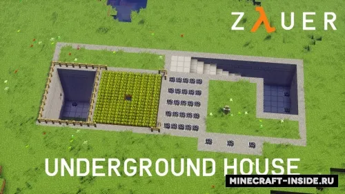 Modern Underground House — Minecraft xarita, rasm 1
