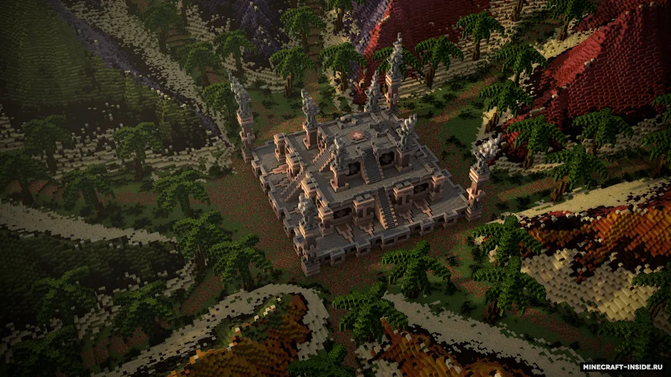 Rainbow Arena — Minecraft xarita, rasm 2