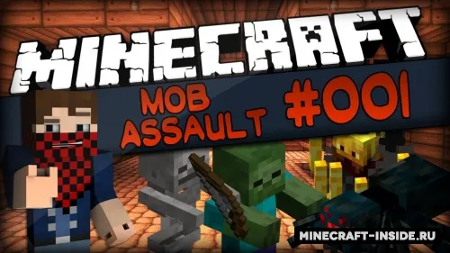 Mob Assault — Minecraft xarita, rasm 1