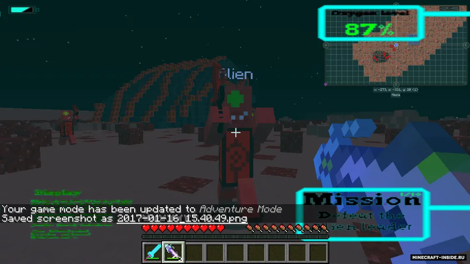Mission: Unidentified Object — Minecraft xarita, rasm 2