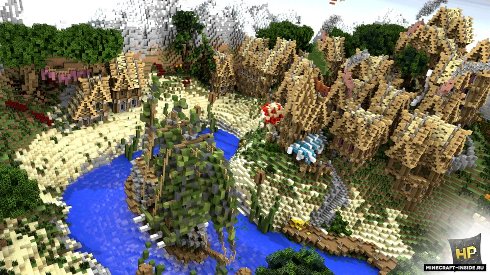 Medieval Village — Minecraft xarita, rasm 2
