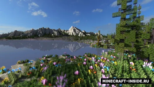 Mountain Valley Meadow — Minecraft xarita, rasm 1