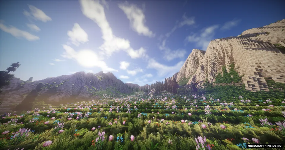 Mountain Valley Meadow — Minecraft xarita, rasm 2