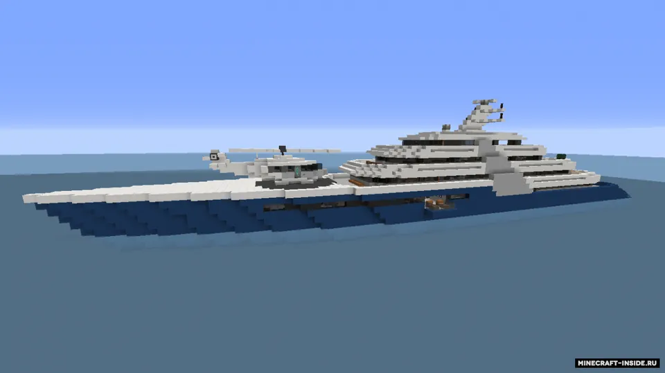 Modern Mega Yacht — Minecraft xarita, rasm 8