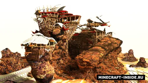 Kite City & the Burning Sands — Minecraft xarita, rasm 1