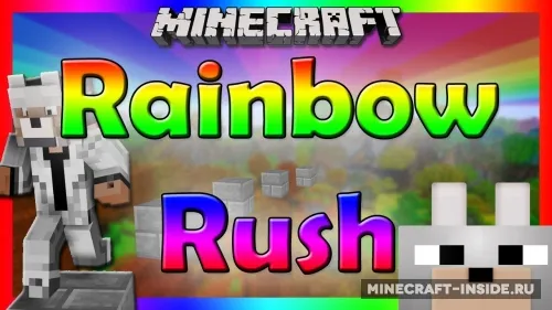 Rainbow Rush — Minecraft xarita, rasm 1