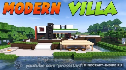 Modern Villa — Minecraft xarita, rasm 1