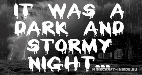 A Dark and Stormy Night in The Forest — Minecraft xarita, rasm 1