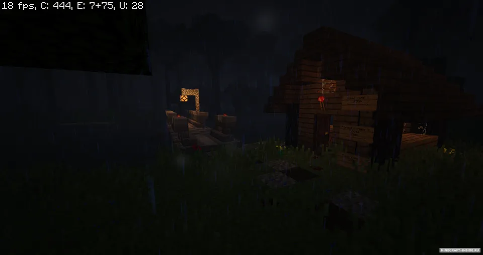 A Dark and Stormy Night in The Forest — Minecraft xarita, rasm 2