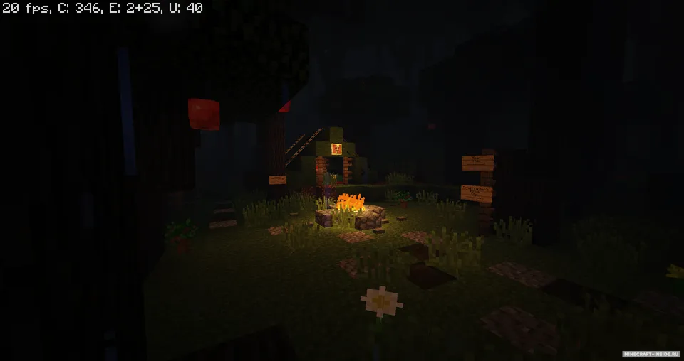 A Dark and Stormy Night in The Forest — Minecraft xarita, rasm 3