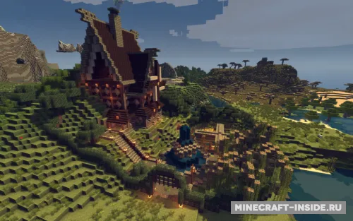 Medieval Windmill House — Minecraft xarita, rasm 1
