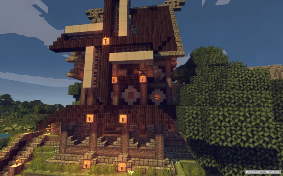 Medieval Windmill House — Minecraft xarita, rasm 7